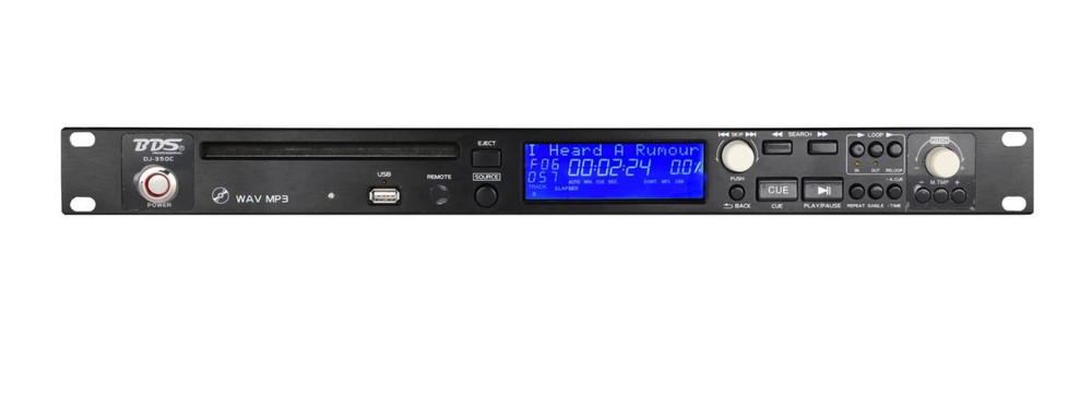 BDS DJ-350C 1U Rack CD Player WAV USB DJ CD Speed Regulating Player
