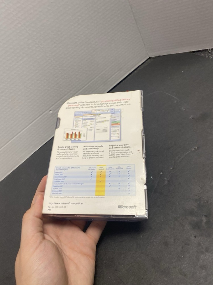 Microsoft Office Standard 2007 OLD VERSION Word Excel Power Point Outlook