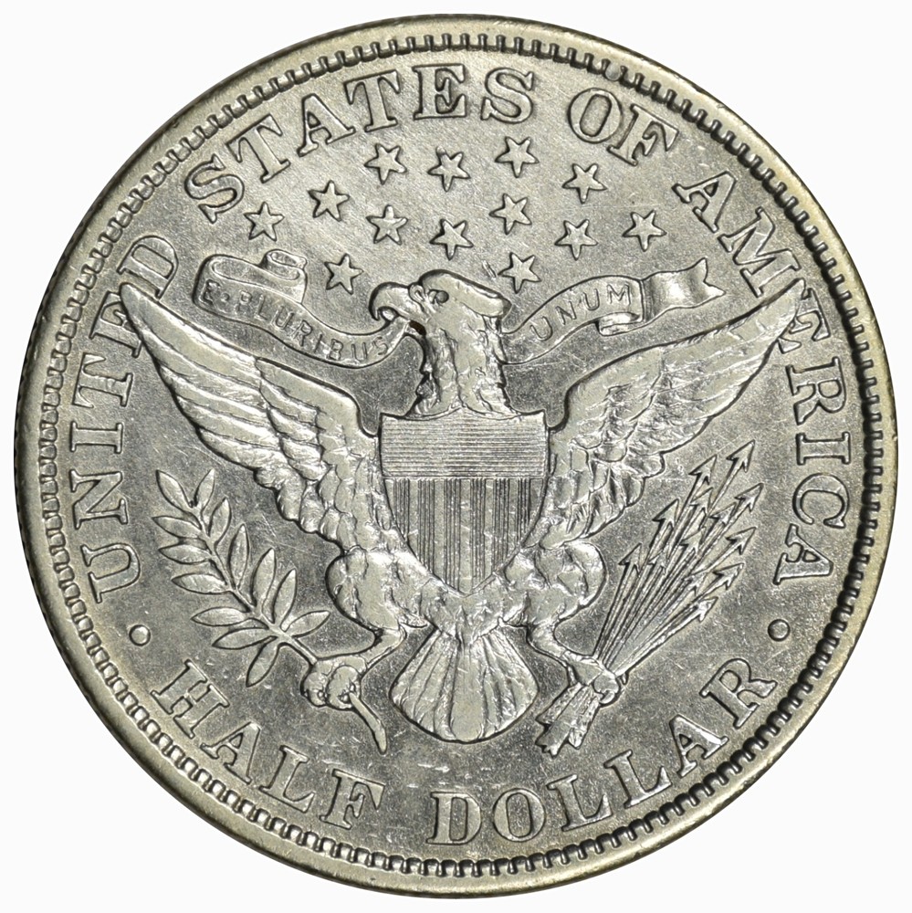 1905 BARBER HALF DOLLAR! ~ NICE BOLD AU+ ABOUT UNCIRCULATED!