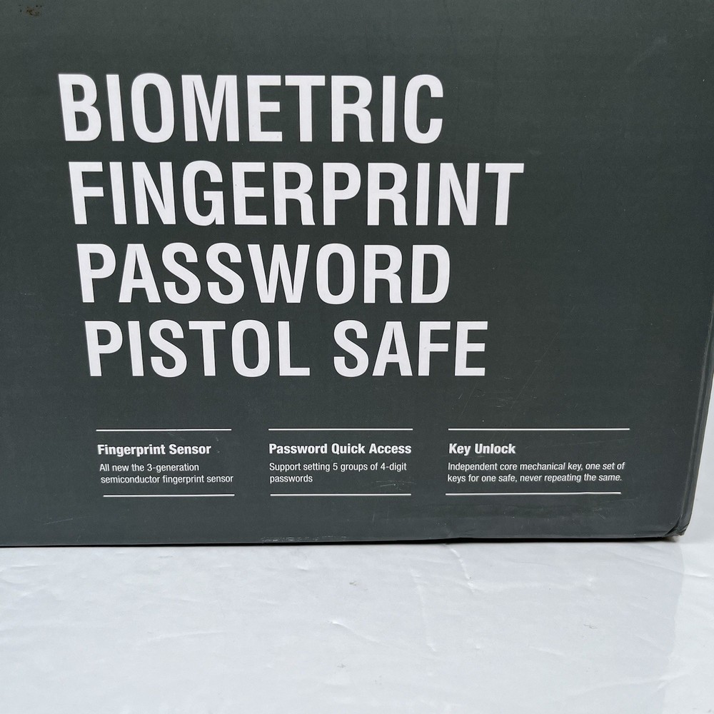 awesafe GF07 Biometric Drop-Down Pistol Safe – Wall Mount, Quick Access