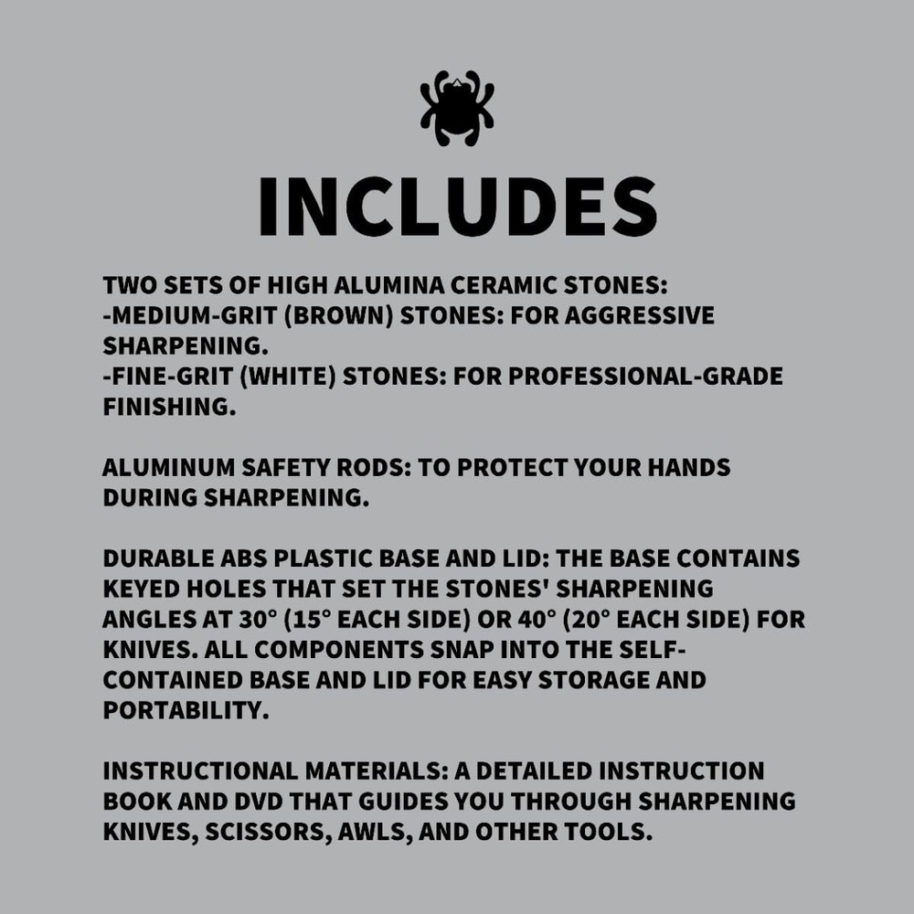 Black Knife Sharpener Complete Sharpening System with Two Grit Options