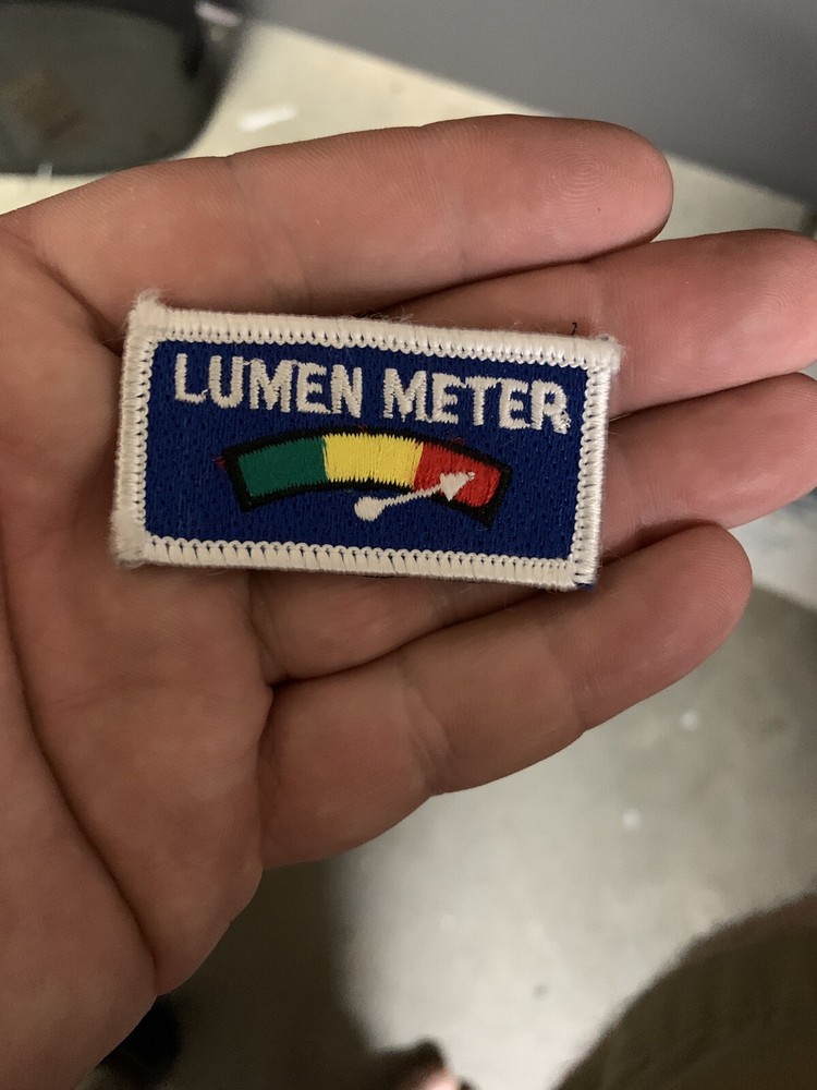 Morale Patch - Lumen Meter - Hook & Loop Backed Patch - Flashlights Fans