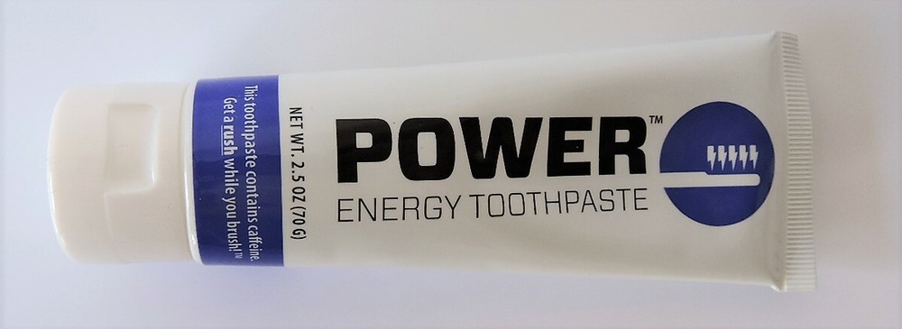 Power Toothpaste Caffeinated Energy Toothpaste Indiegogo - 2.5oz 70g Tube