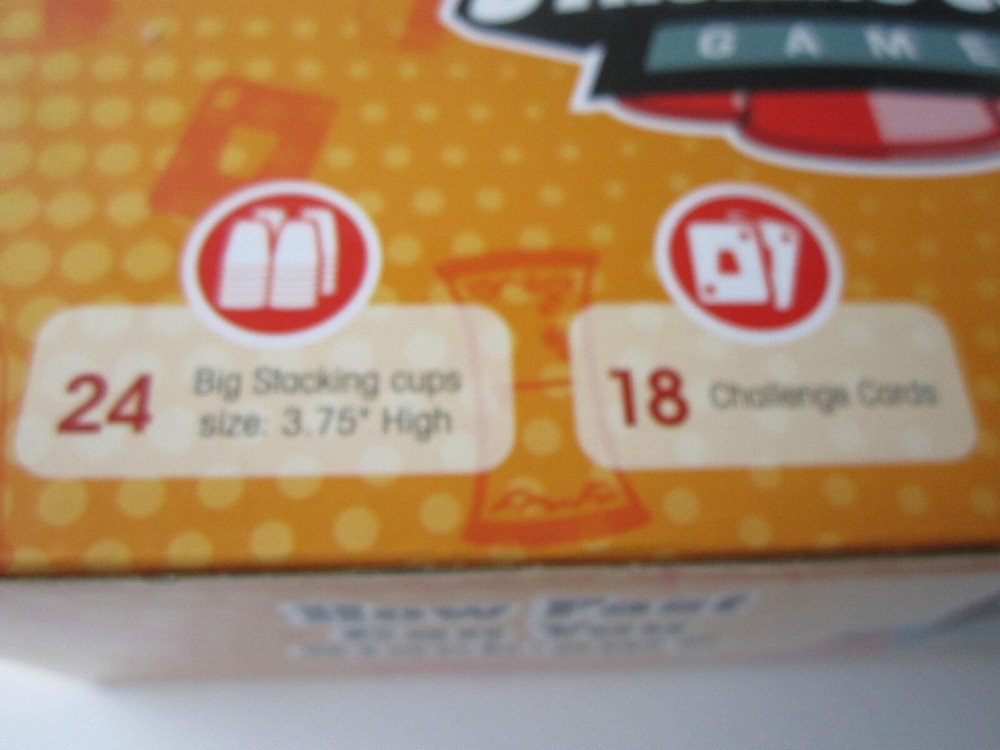 PRE-OWNED "STACKING CUPS" GAME FROM "GAMIE"--AGES 3+