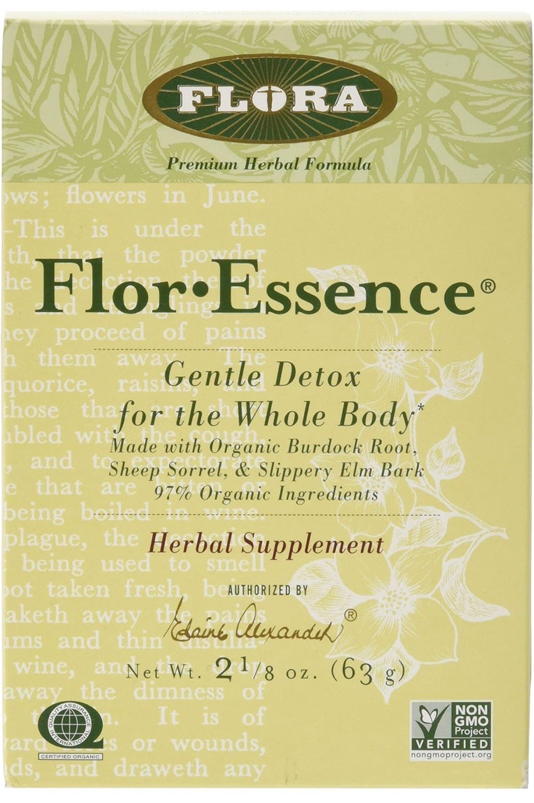 Flora Flor•Essence Organic Herbal Tea 2.2 oz Loose Herbal Blend
