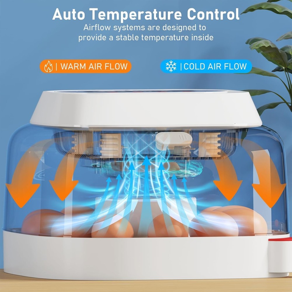 Incubators for Hatching Eggs 12 Egg Incubator with 4 Modes Temperature Contro...