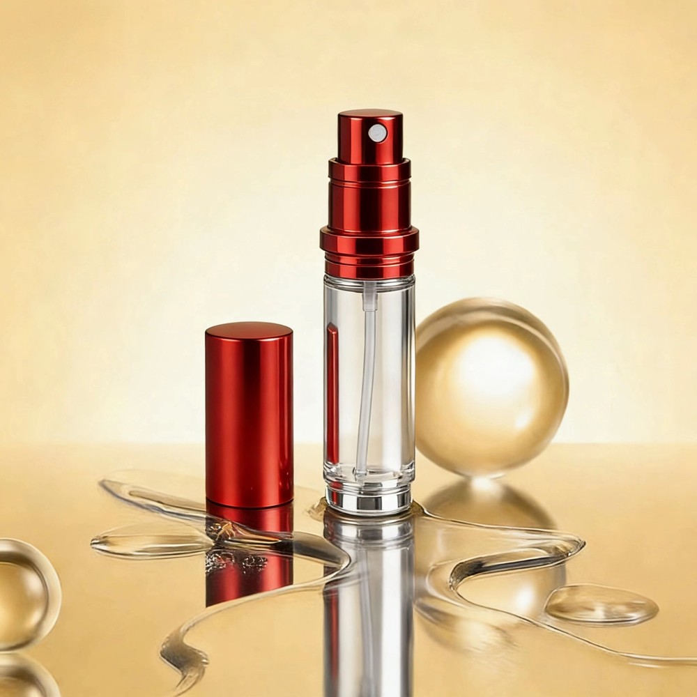 2 Pack 5ML Travel Perfume Atomizers, Refillable Bottom Fill Design Spray Bottles