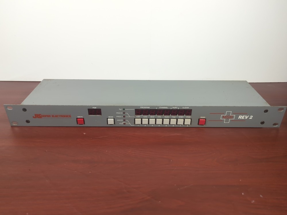 JL Cooper Electronics MSB Plus Rev 2 MIDI Router UNTESTED  No Power Cord