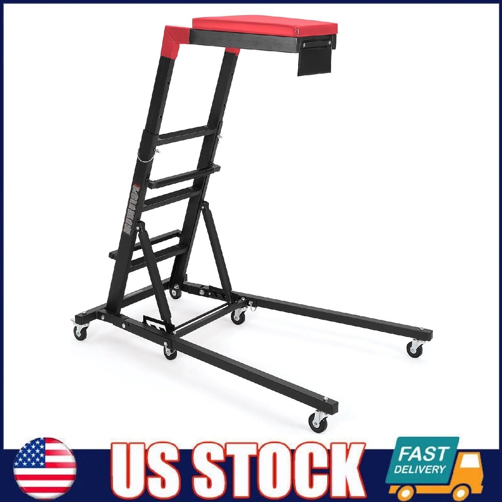 Adjustable Topside Creeper Trucks ,400lbs Foldable Engine Creeper w/ Padded Deck