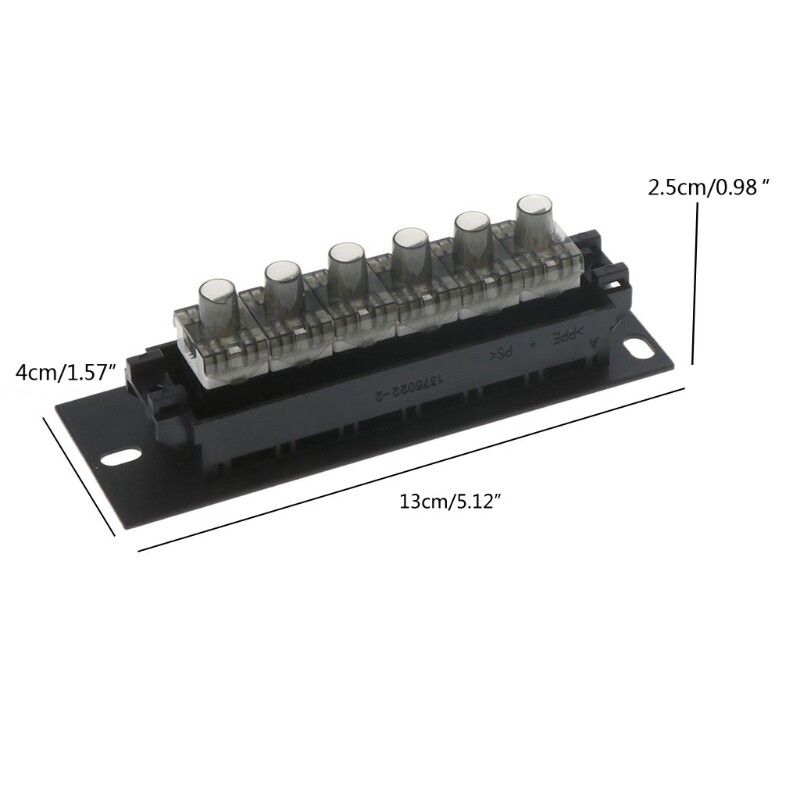 CAT6 RJ45 Networking Cable Adapter 6 Port Panel for Ethernet Networking