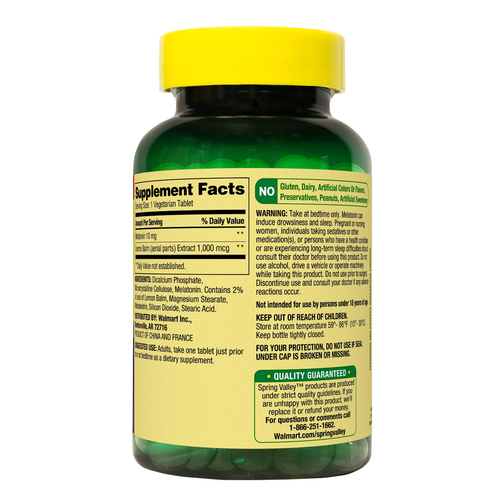 Spring Valley Extra Strength Melatonin Tablets, 10 mg, 240 Ct