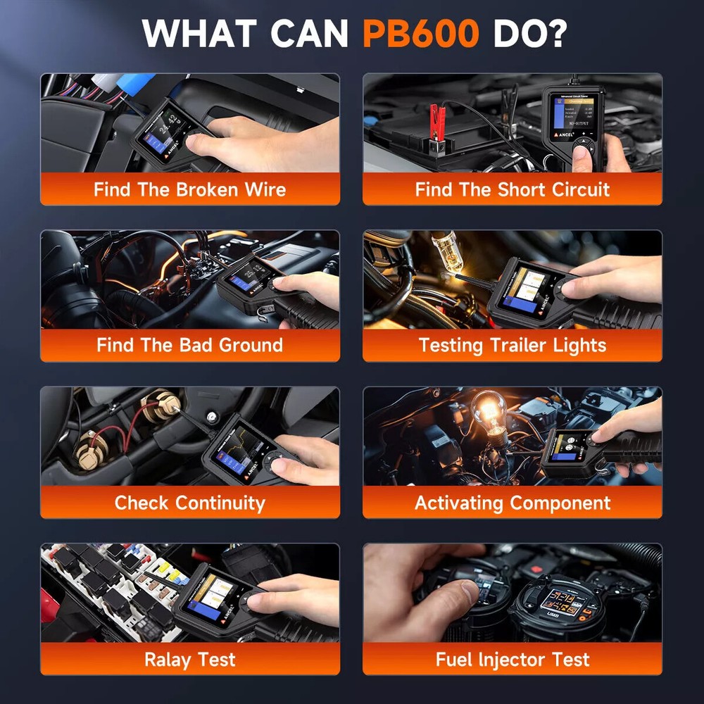 Circuit Probe Fuel Injector Tester Activate Component Oscilloscope Multimeter