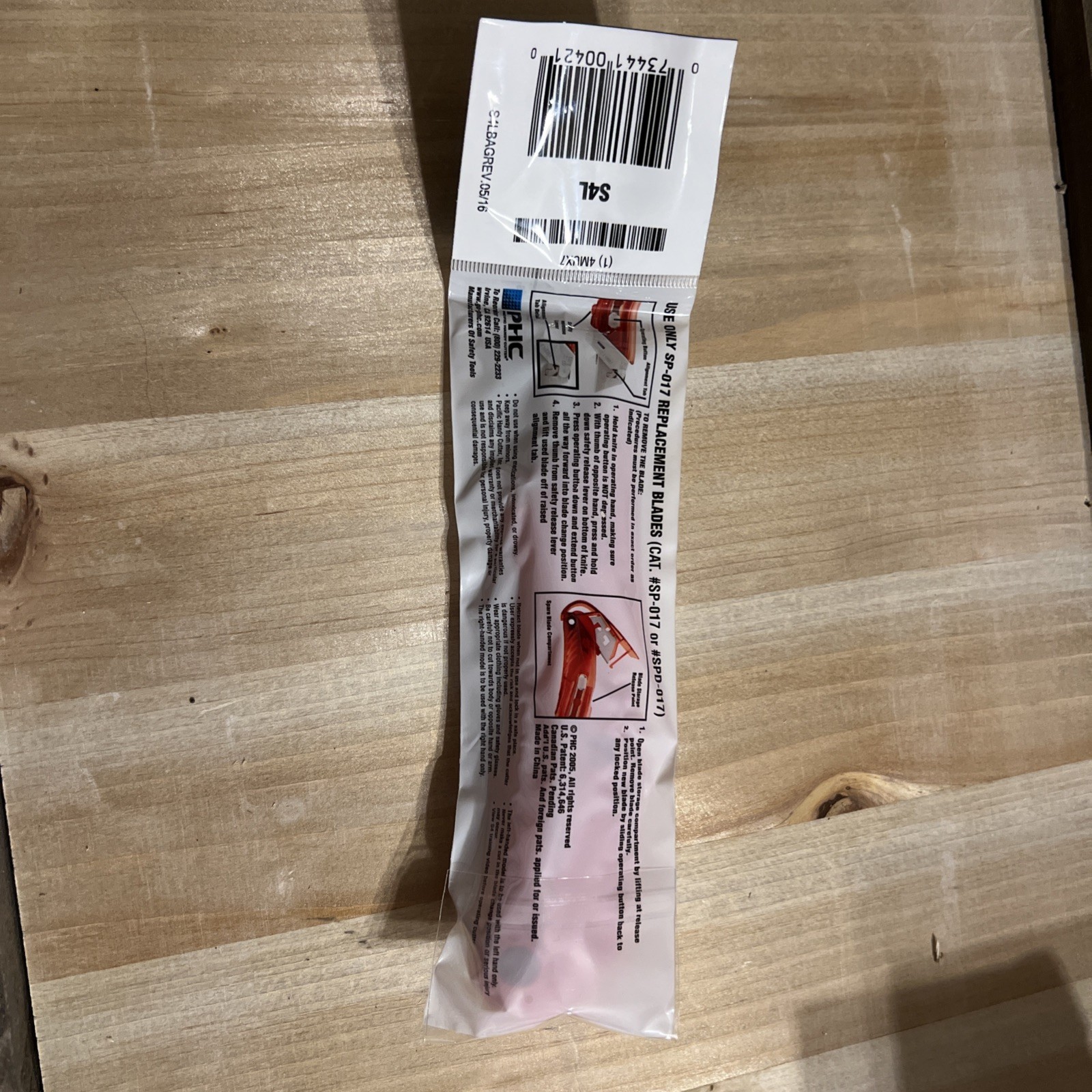 12 New S4L Safety Box Cutter Utility Knife Left Handed Steel Guard Blade, Red