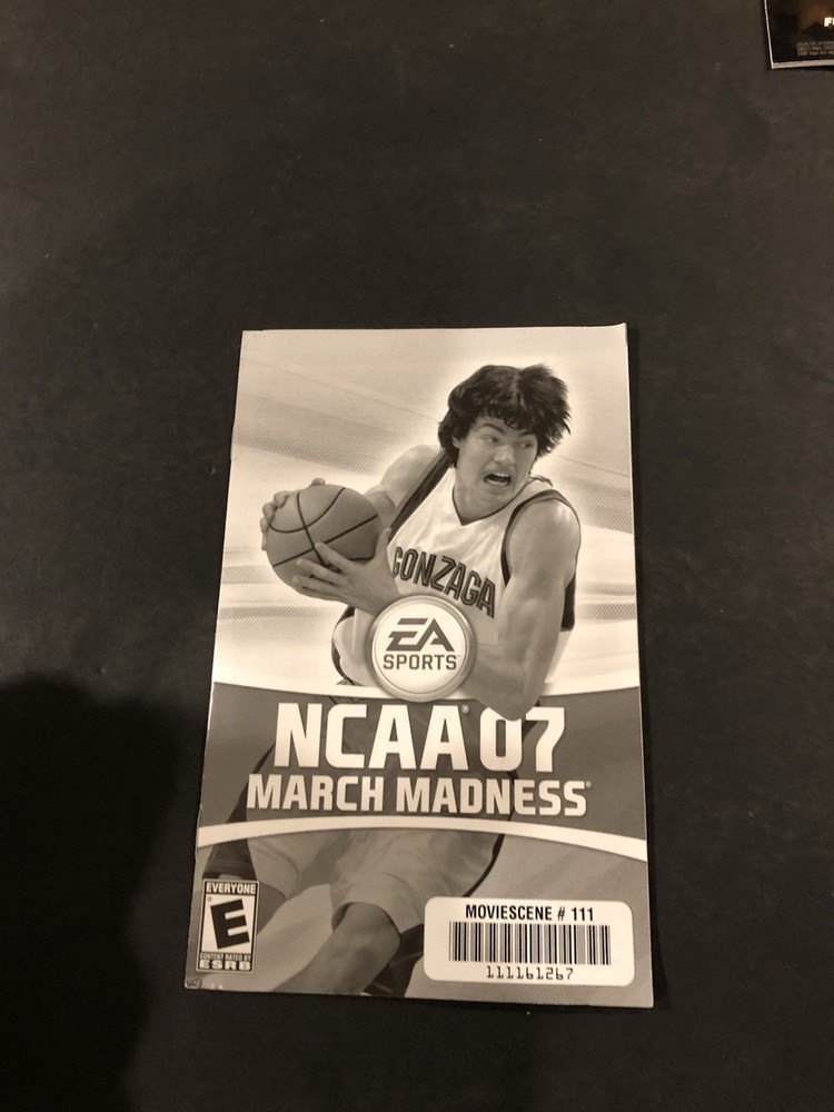 ncaa march madness 07 ps2 Manual only