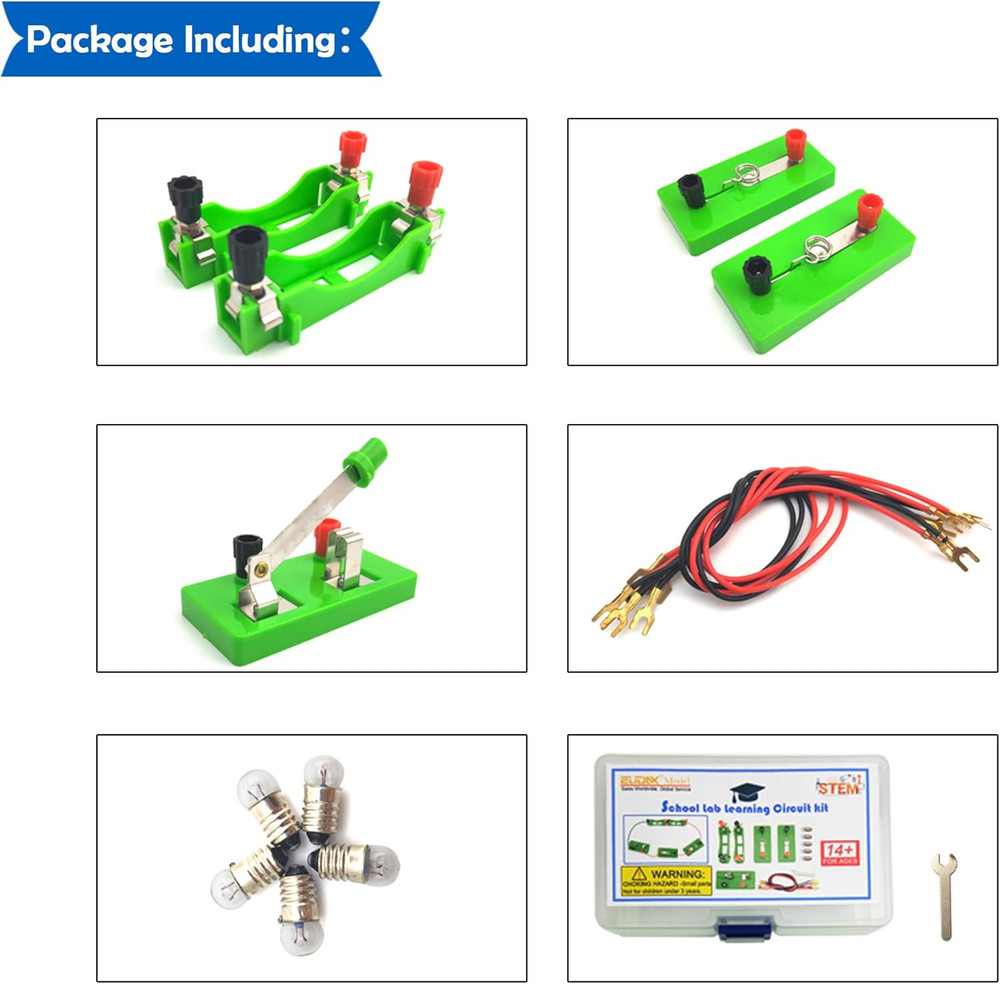 EUDAX Physics Science Lab Learning Circuit Kit,Electricity Experiment Set,Build