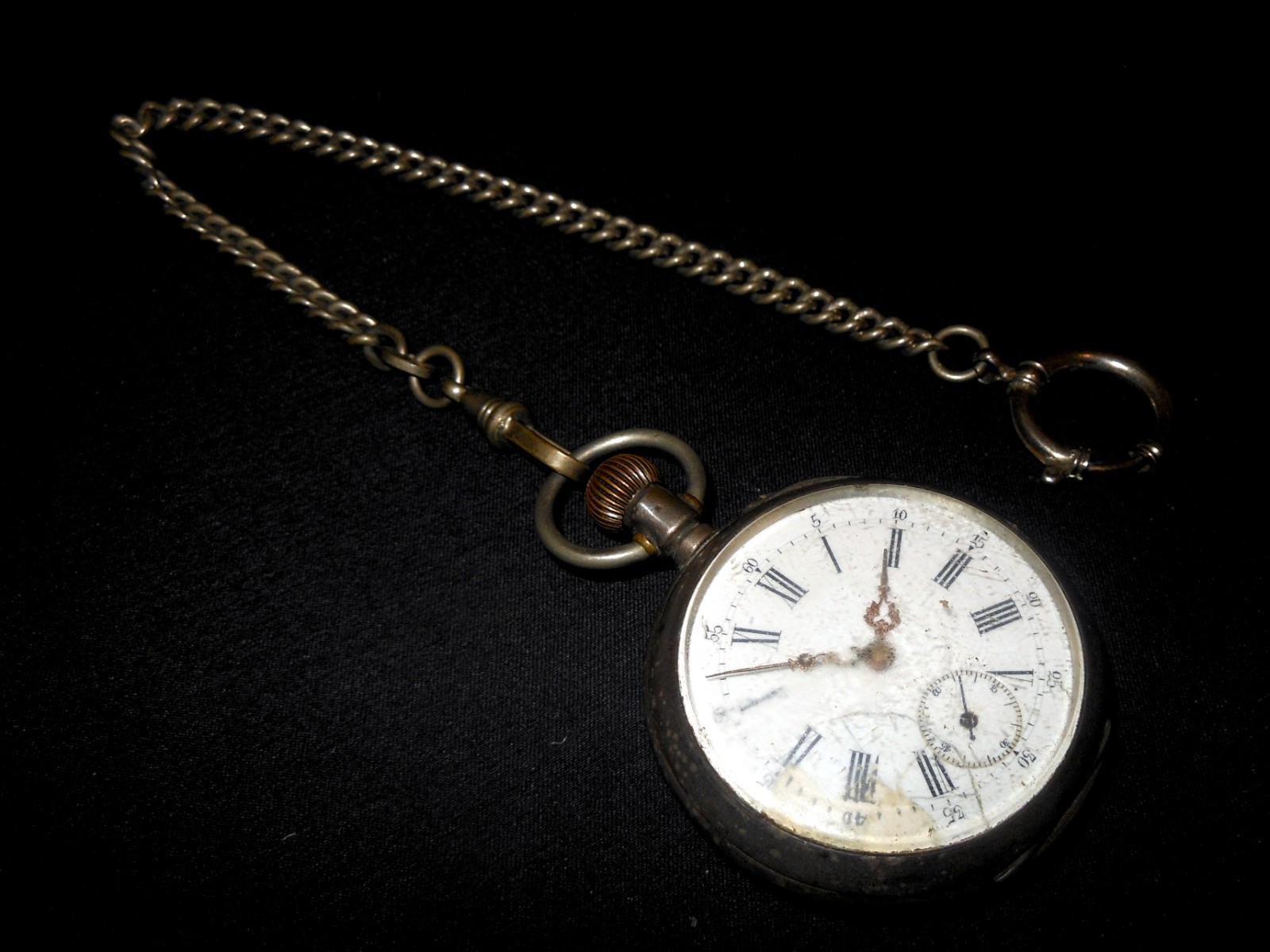 WW1 German  Taschenuhr - CIVILIAN POCKET WATCH - .800 SILVER CASE - NICE!