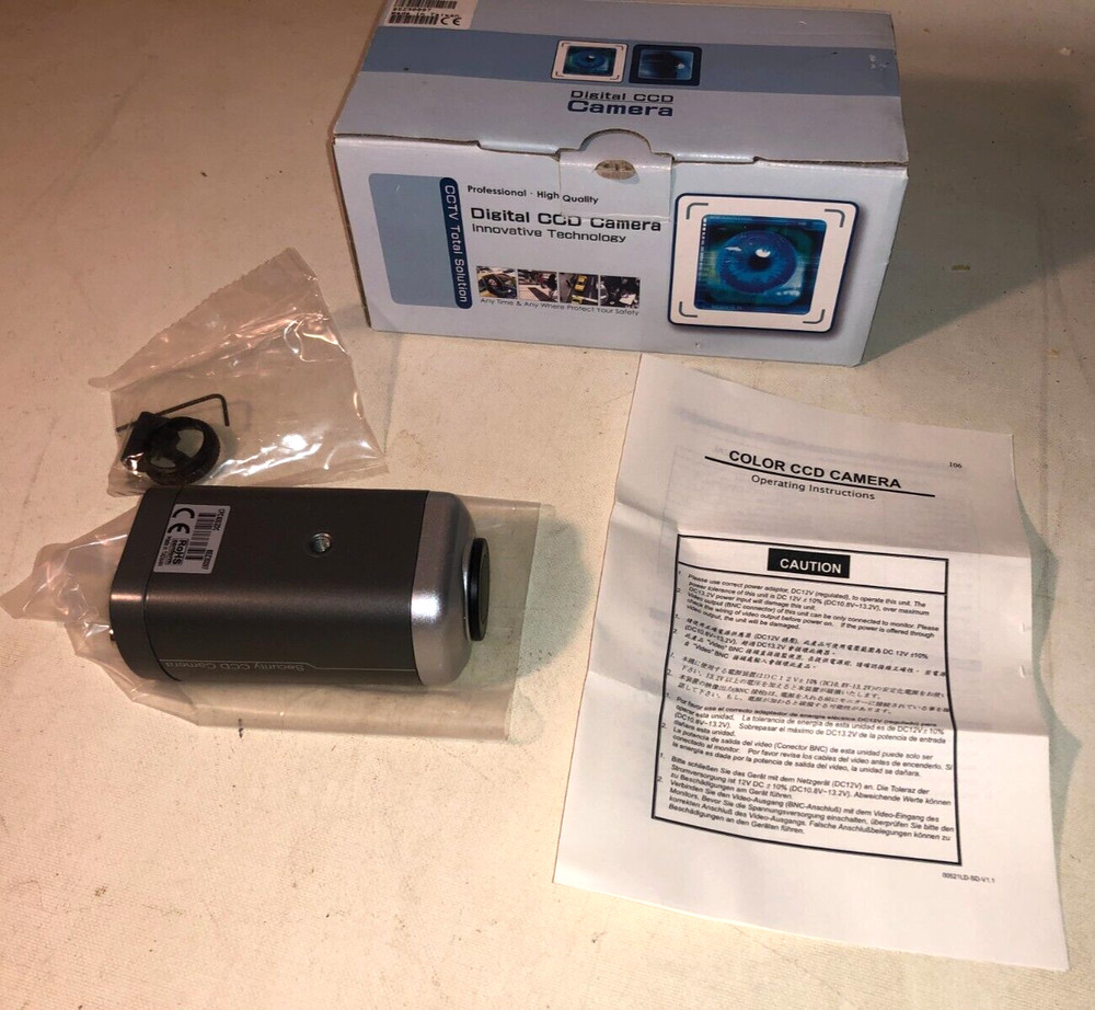 RoHS Conform Digital CCD Security Camera NOS in Box Model CPC4002DC Untested