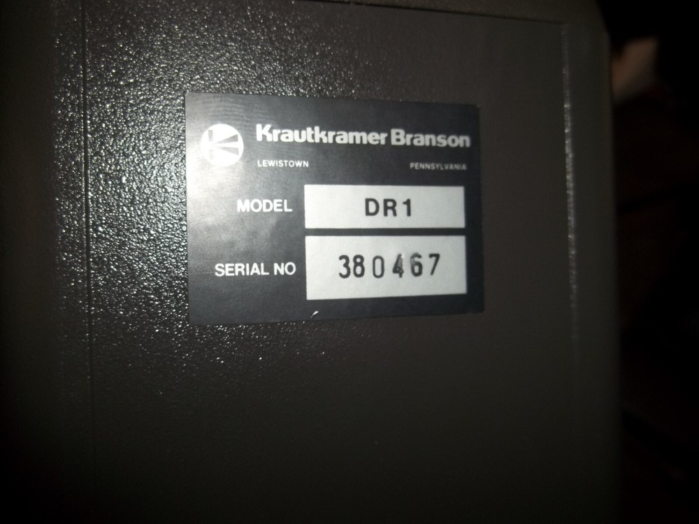 KRAUTKRAMER BRANSON DR1 DATA RECORDER (GG4)
