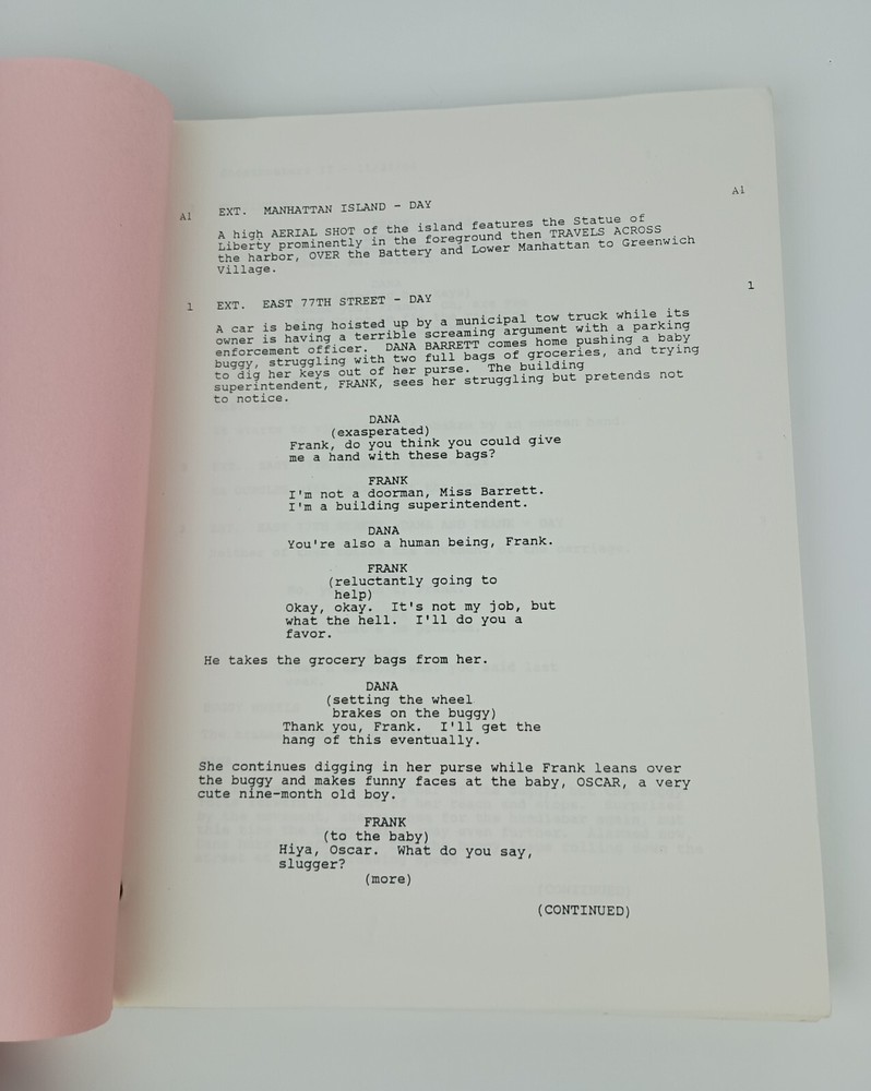 Ghostbusters II Script - 1988 Pink & Blue Revision
