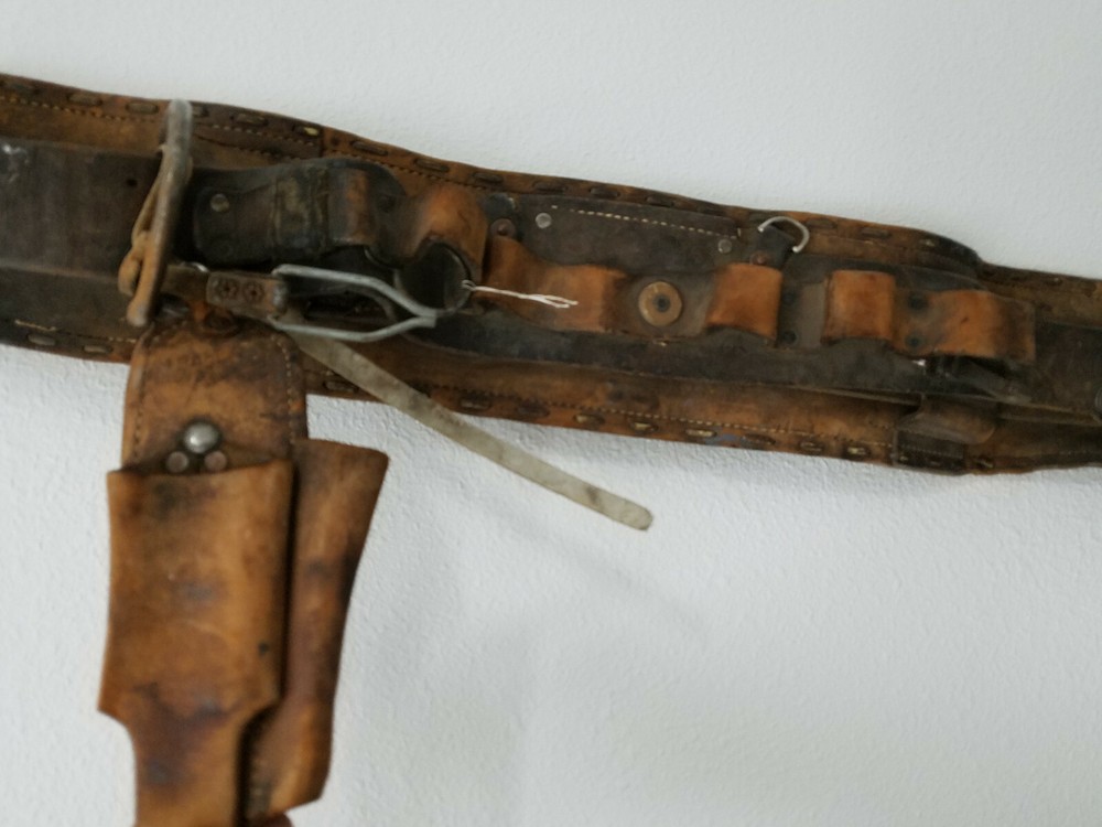 VINTAGE W.M. BASHLIN LINEMAN BELT POLE CLIMBING WITH SLIDING POLE STRAP