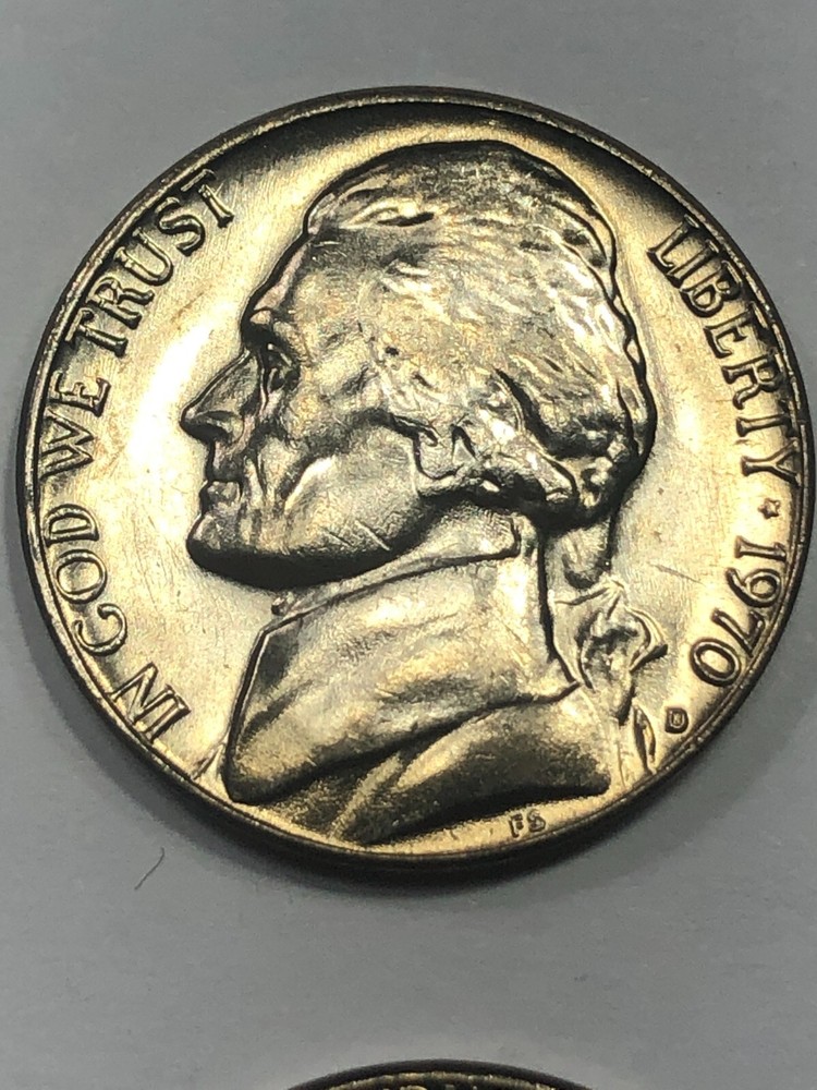 1970 D - Jefferson 5 cent - Uncirculated