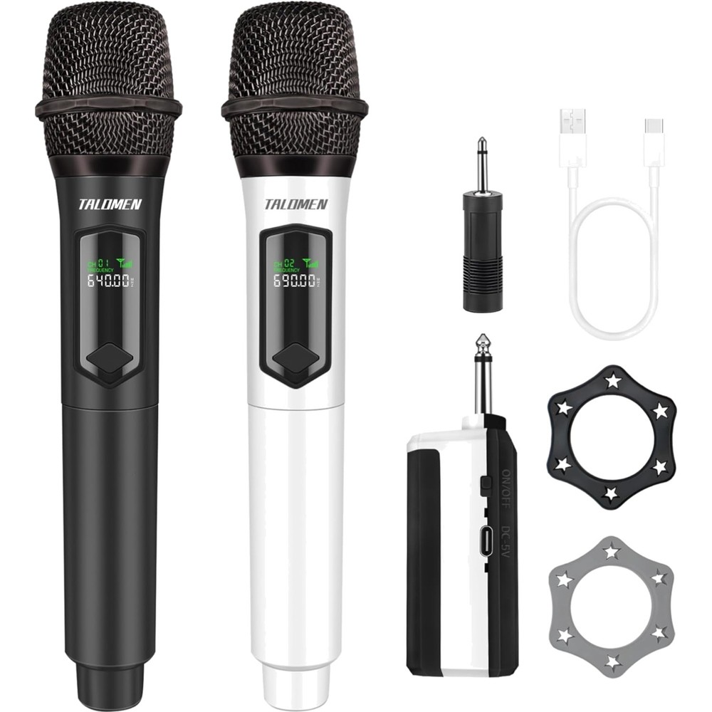 Dynamic Handheld Wireless Microphone System - Noise Reduction for Clear Sound