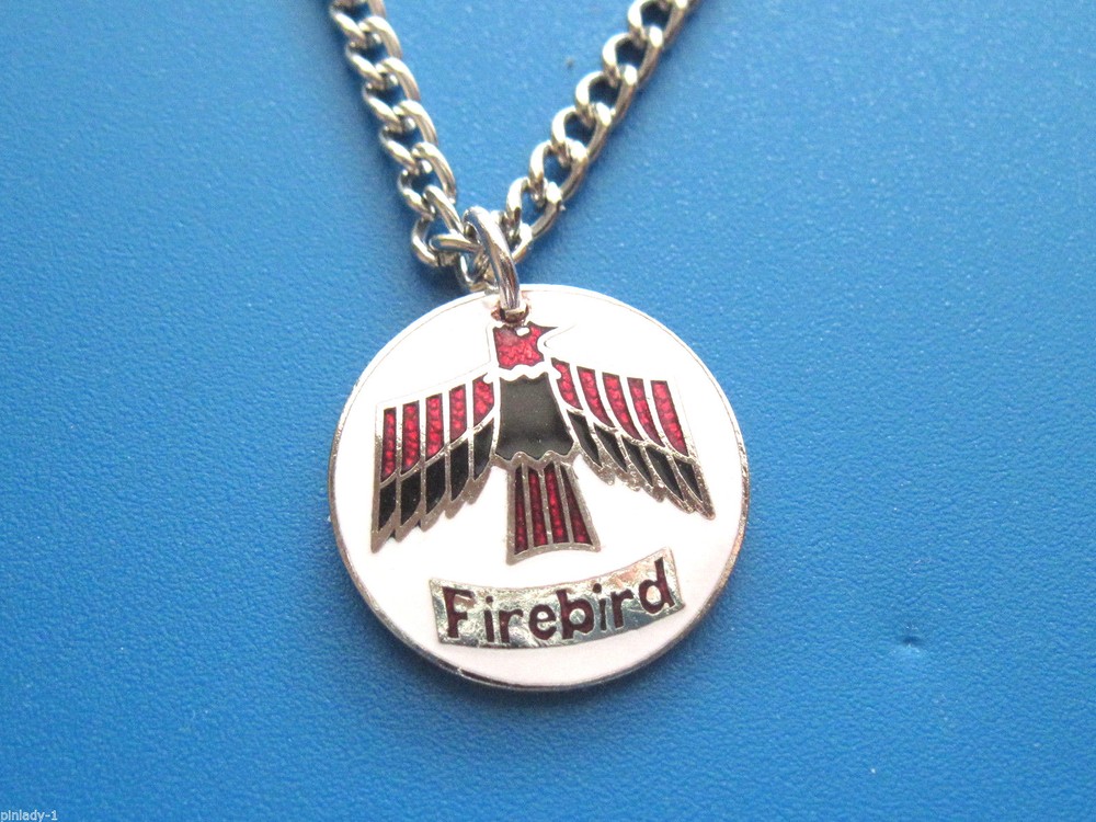 FIREBIRD in circle - Necklace , charm GIFT BOXED