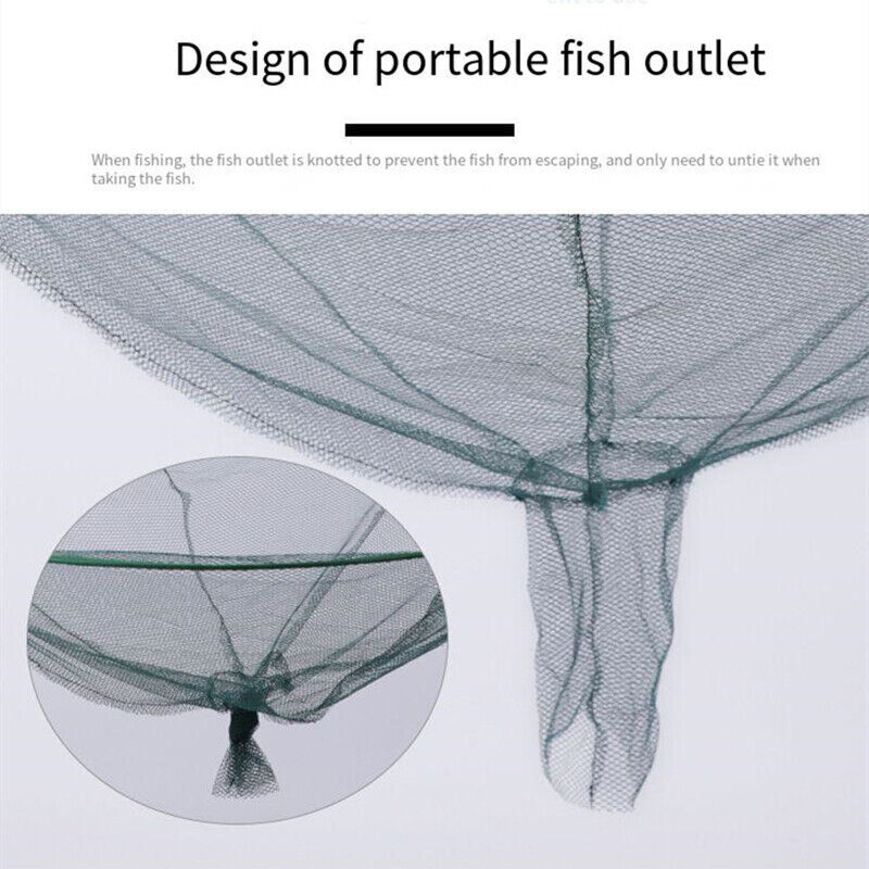 Foldable Fishing Bait Trap Crab Net Crawdad Shrimp Cast Dip Cage Fish Minnow New