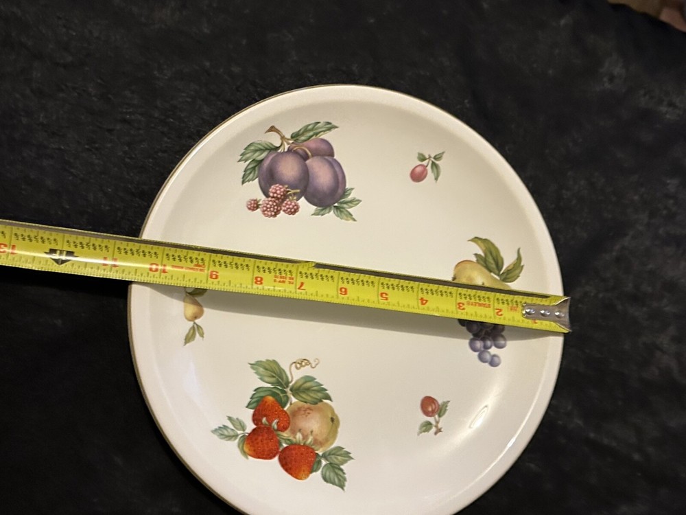 Fruit Sprays sterling (coup shape) pattern by Wedgewood. Setting for 6