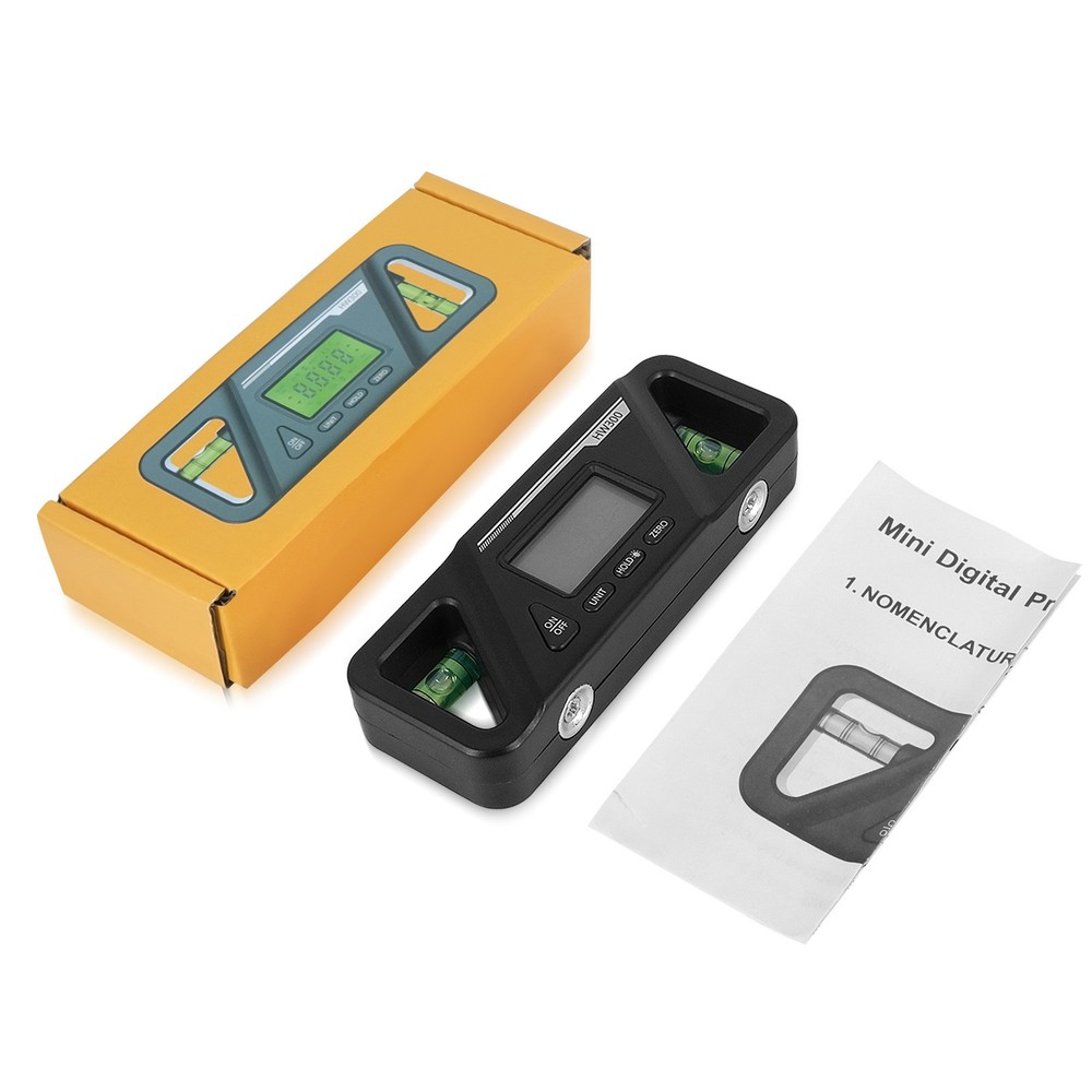 1 PC Portable Magnetic Digital Level Tool Inclinometer Protractor Measuring Tool