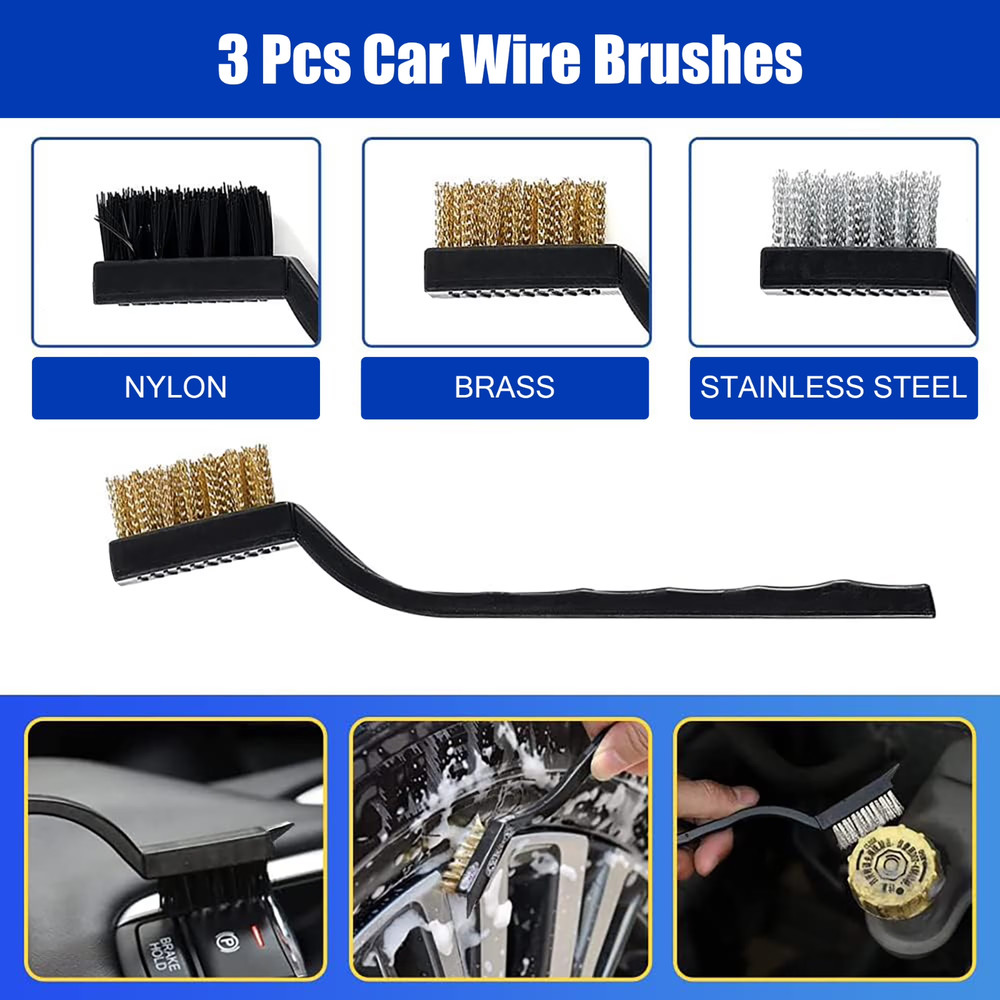 27-piece car interior cleaning kit