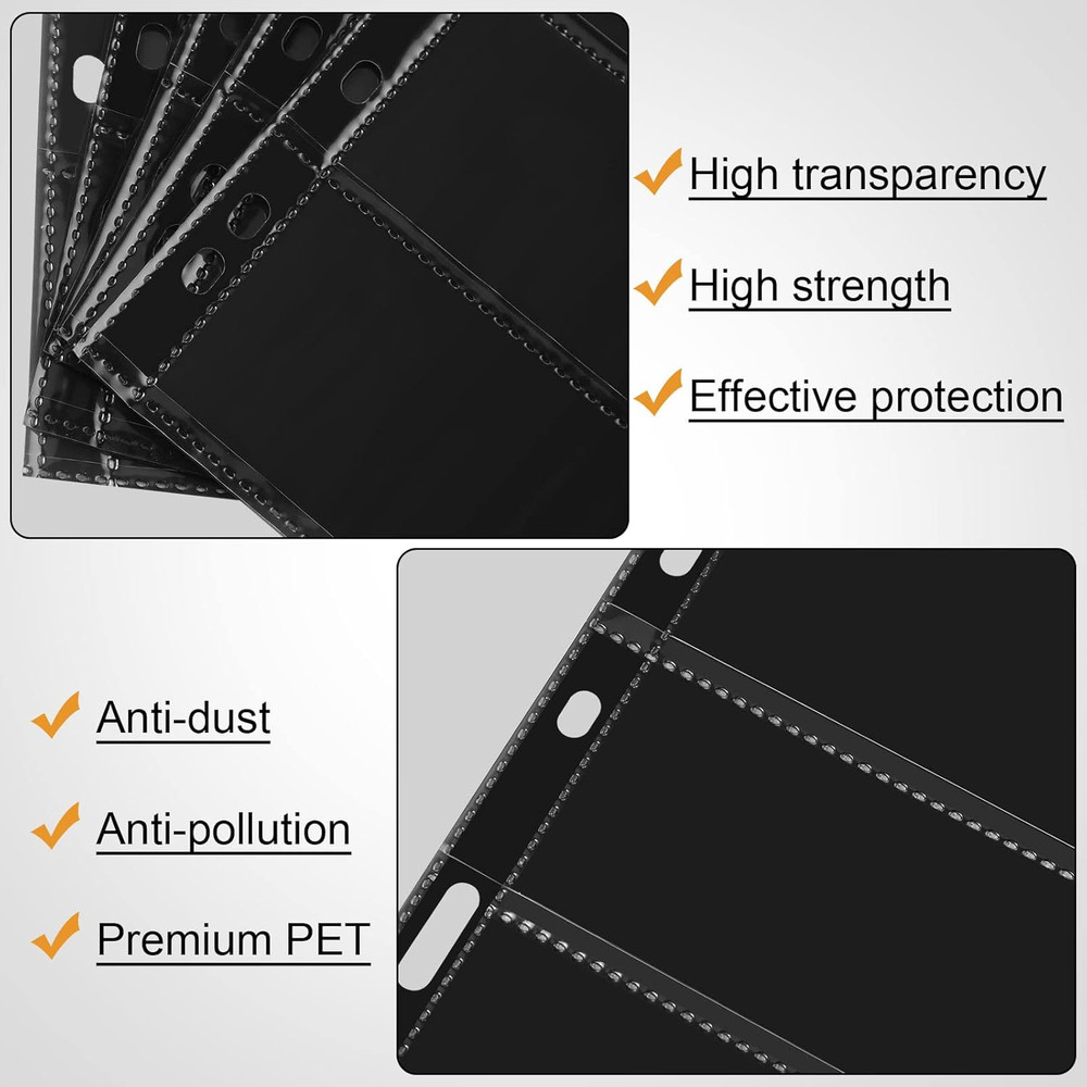 20 Sheets Stamp Pages Collector Album Binder Standard 9 Hole Binder Sleeves f...