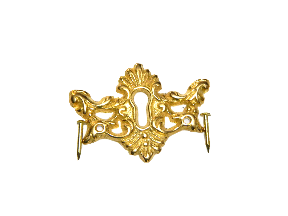 Antique Brass Escutcheon Keyhole Covers