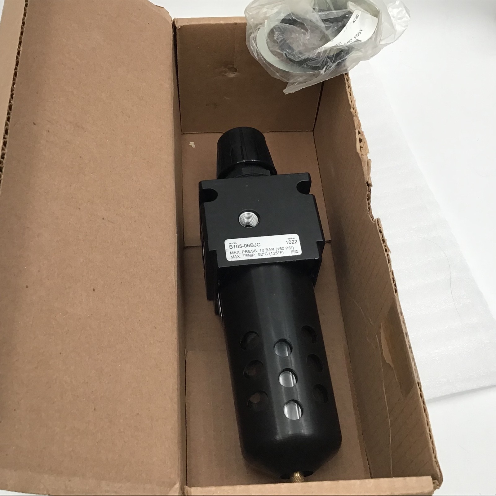 Parker B105-06BJC 3/4" Integral Filter Regulator Pneumatic Compressed Air System