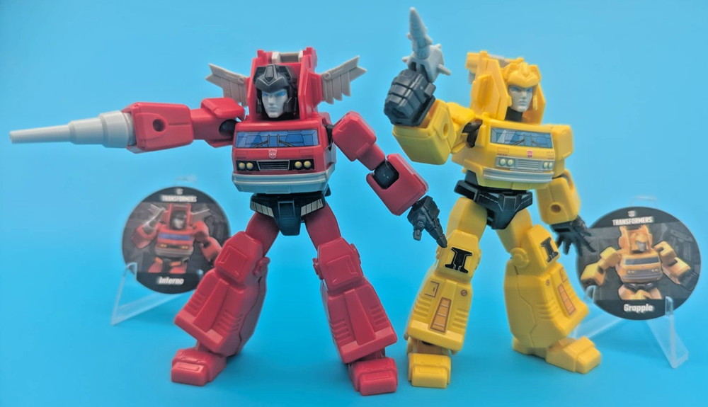 COMBO PACK! Blokees Transformers Galaxy 2 Inferno & Grapple Model Kits / Figures