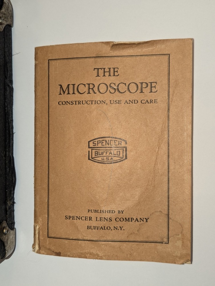 Vintage Spencer Microscope w/ Case, Objectives, Manual & Mechanical Stage