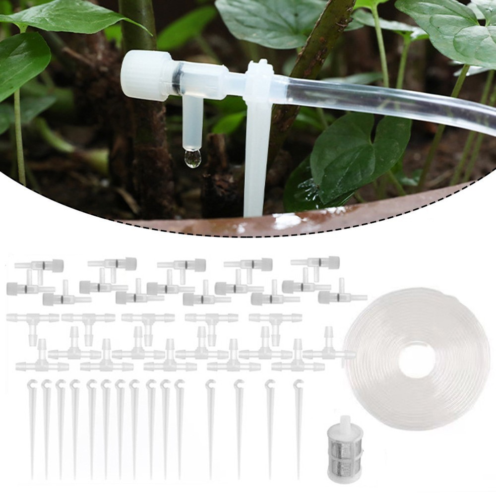 Effective Watering Solution Garden Drip Irrigation Kit with Adjustable Valves