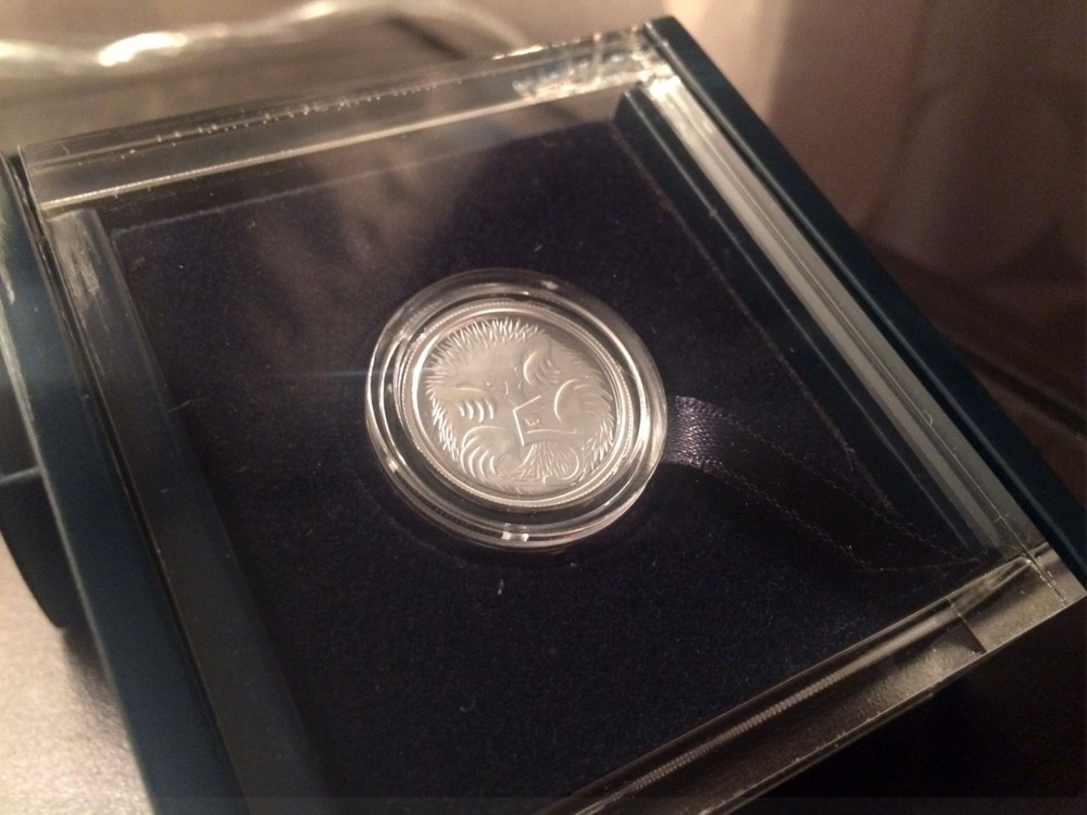 2014 Australia 5 cent Echidna by Devlin Fine Silver Proof Coin - RAM - Limited