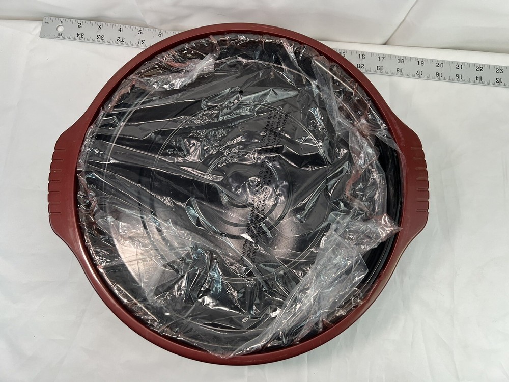 NuWave Pro Plus Infrared Oven model 20613 Red Replacement Bottom Base+Drip Tray