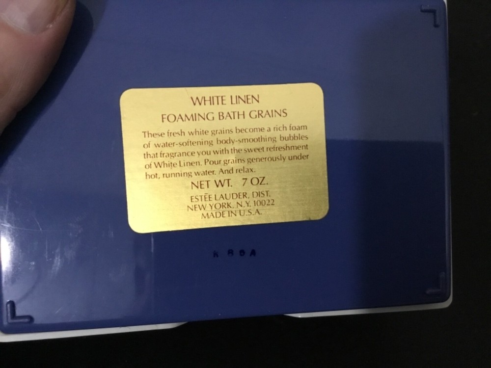 Vintage Estée Lauder Foaming Bath Grains Empty Container