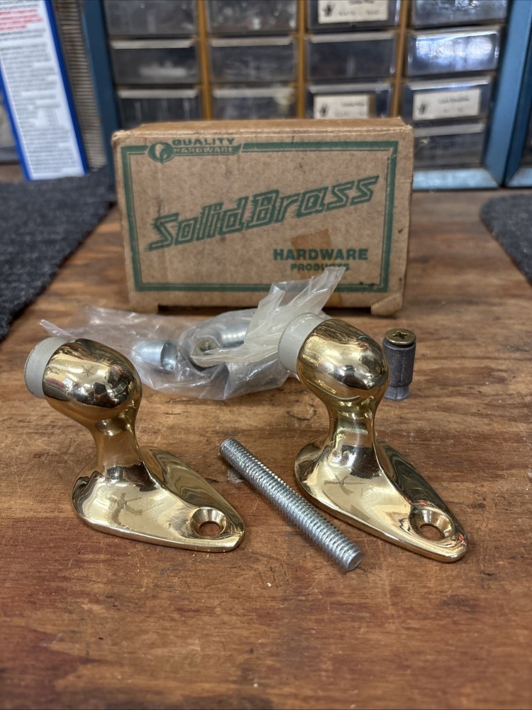 Solid Brass Floor Mounted Door Bumpers Stops