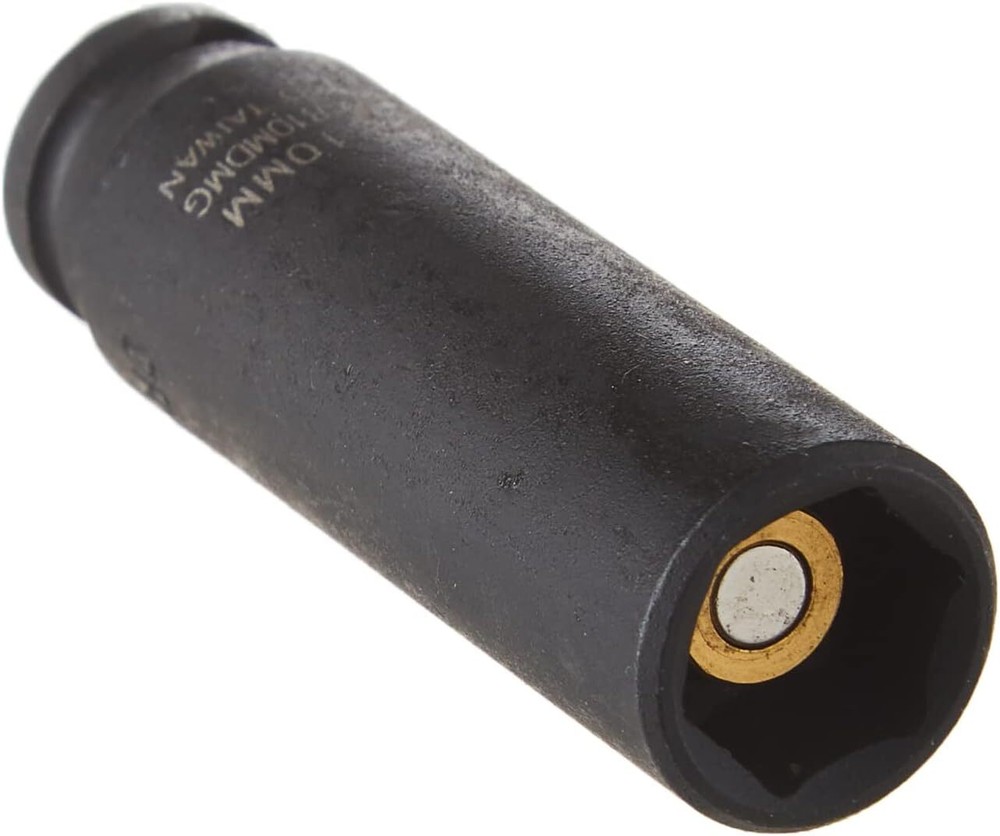 SUNEX TOOLS 810MDMG 1/4-Inch Drive 10-Mm Deep Magnetic Impact Socket