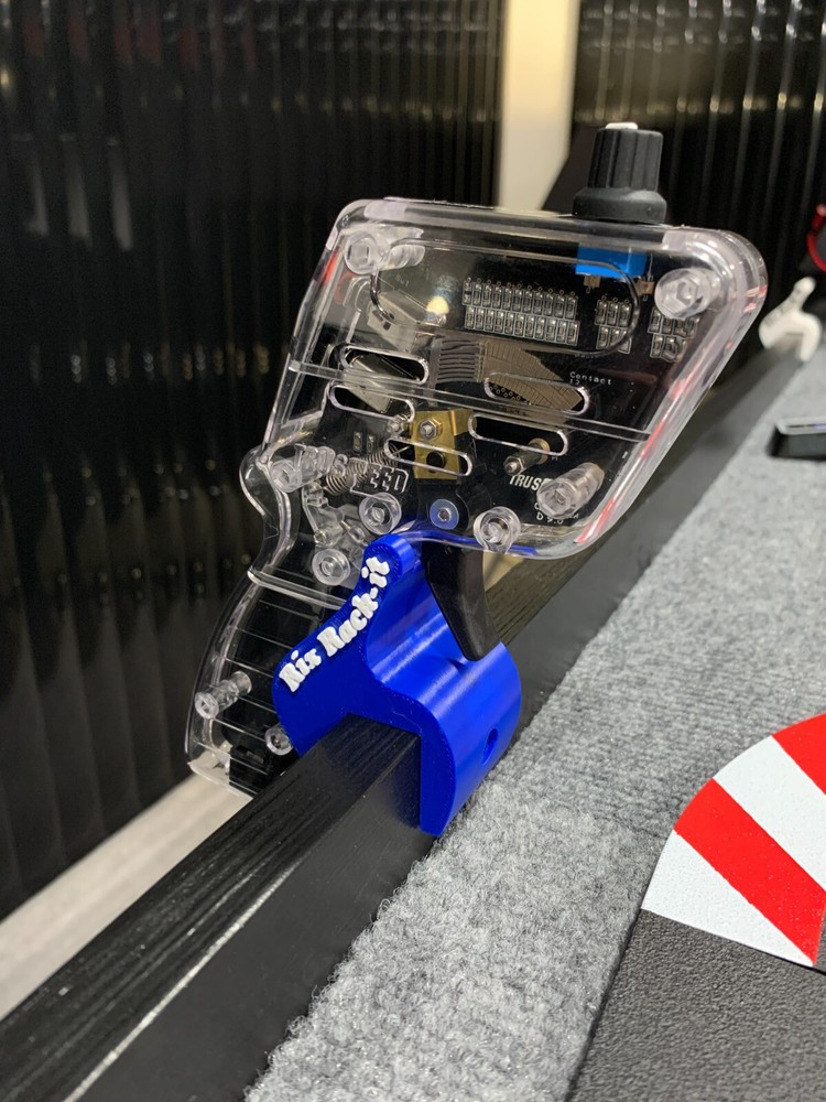 Rix Rack-it Slot car controller holder (Blue U mount)