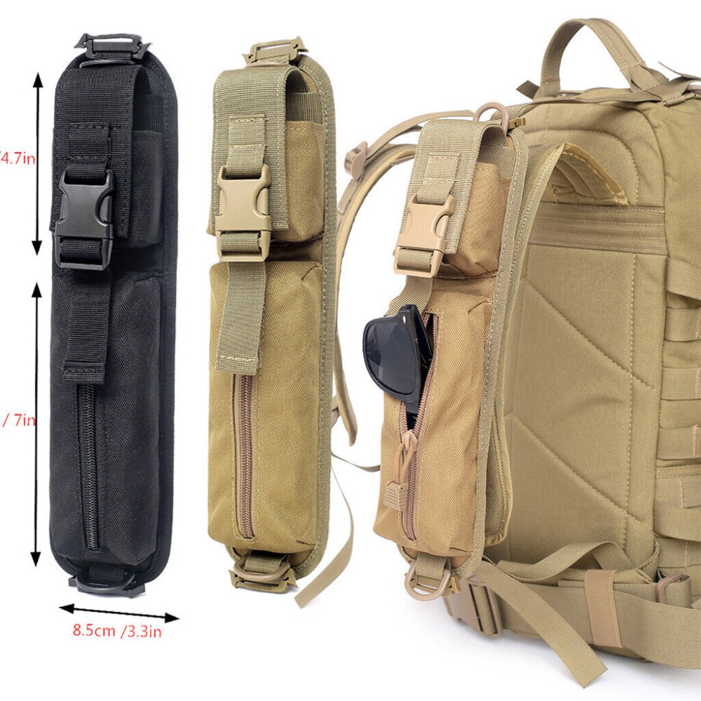 Outdoor Molle Backpack Shoulder Strap Glasses Bag EDC Accessory Tool Key Case US