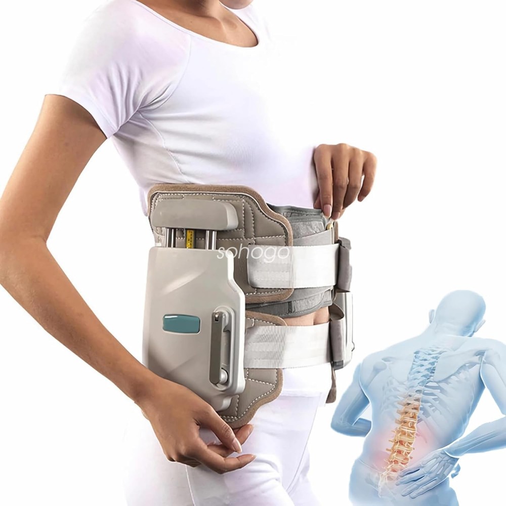 Spinal Decompression Back Stretcher 450N Max Decompression LumbarBelt Adjustable