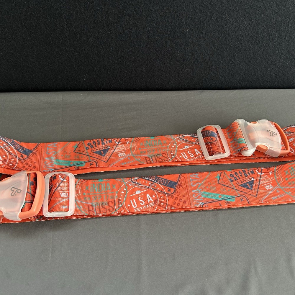 Luggage Security Strap Adjustable Fit Safe Identification Travel Accessory Set 2