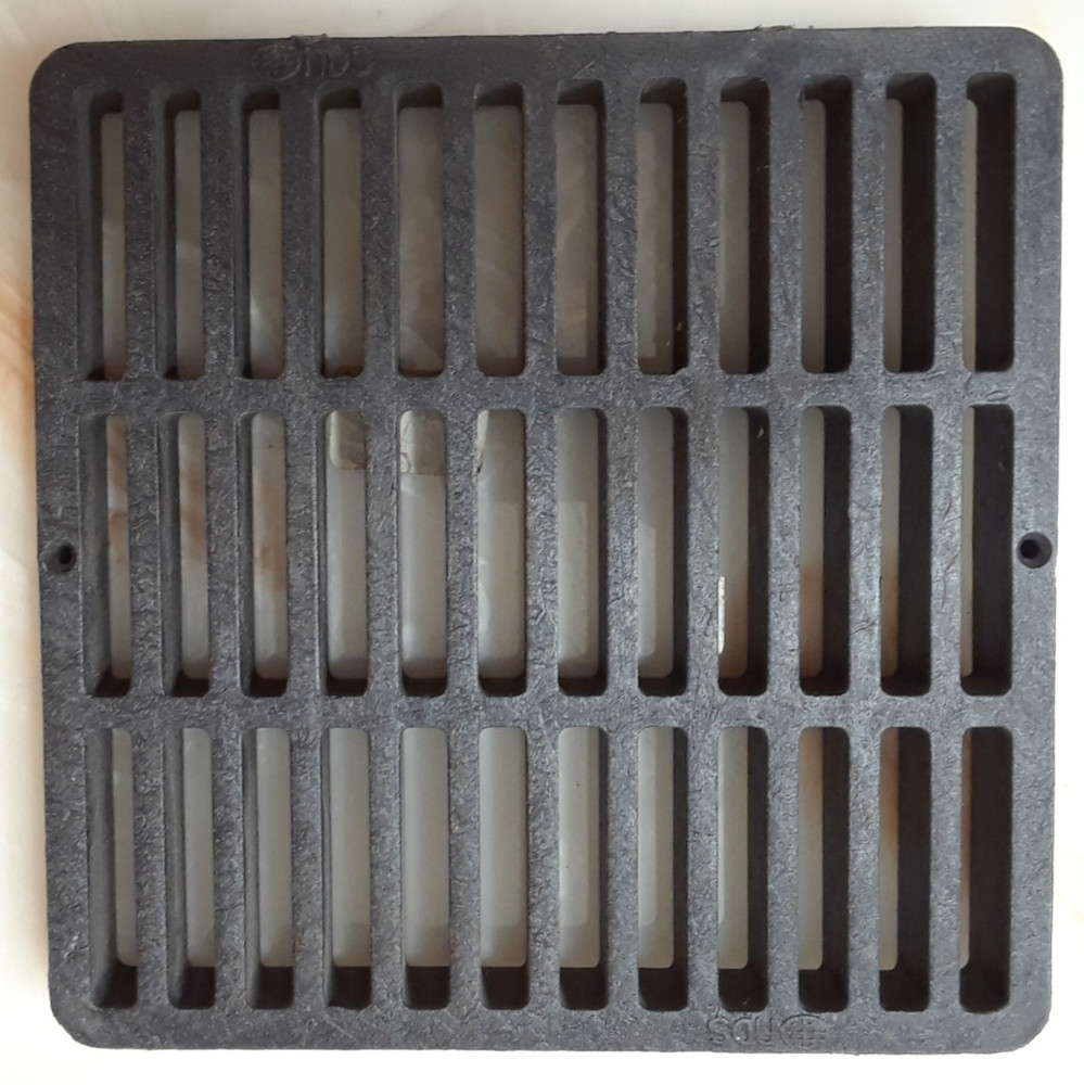 NDS 980G Square Grate, Fits Catch Basin Drain, Risers and Low...