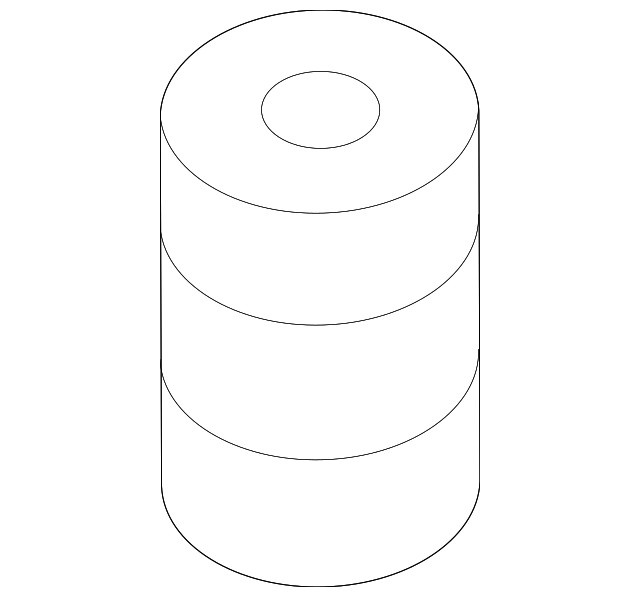 Genuine Nissan Hood Stop Buffer 62840-4RA0A