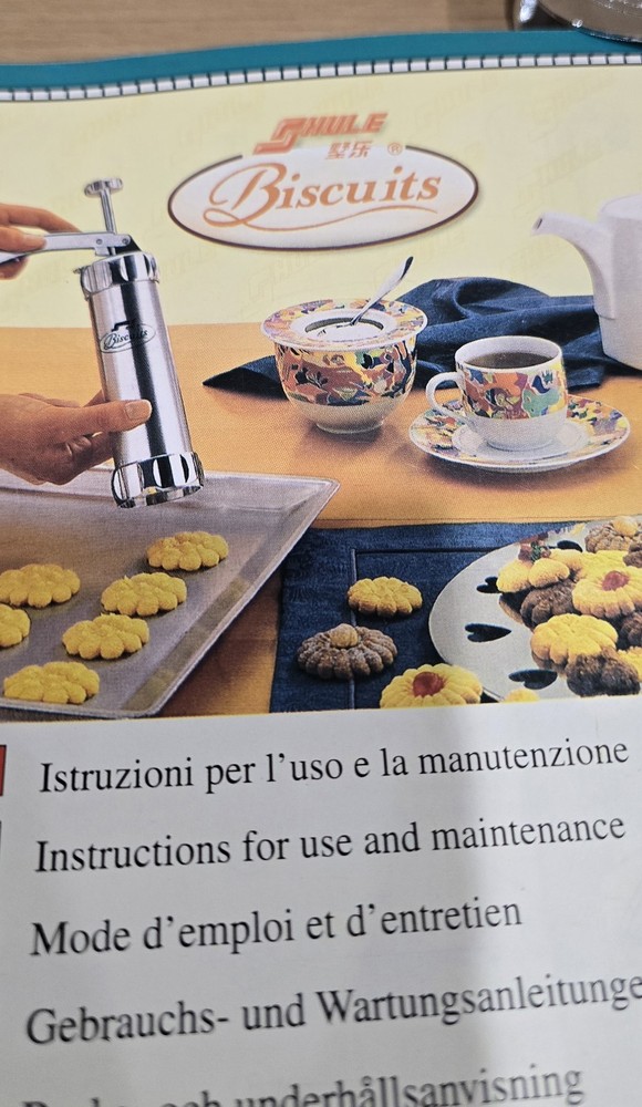 Biscuits Cookie And Pastry Press Decorator Set Aluminum Complete Set