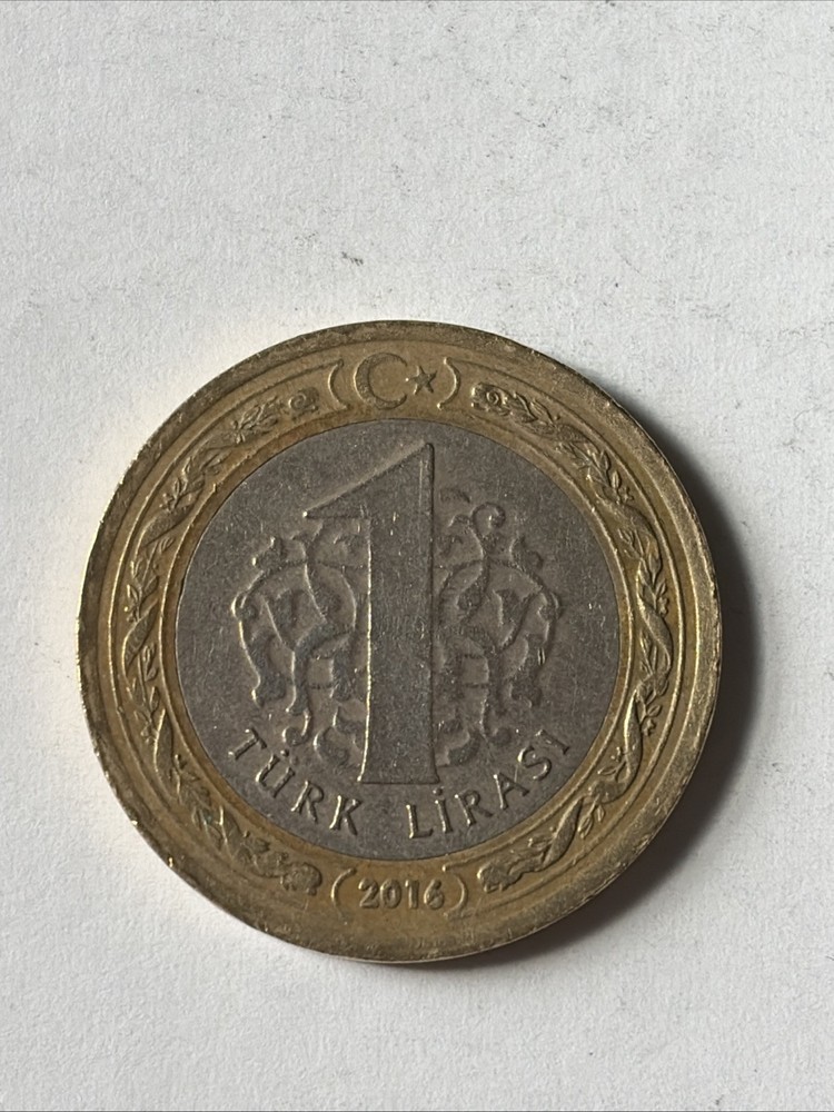 2016 Turkey Coin-1 Lira-Circulated